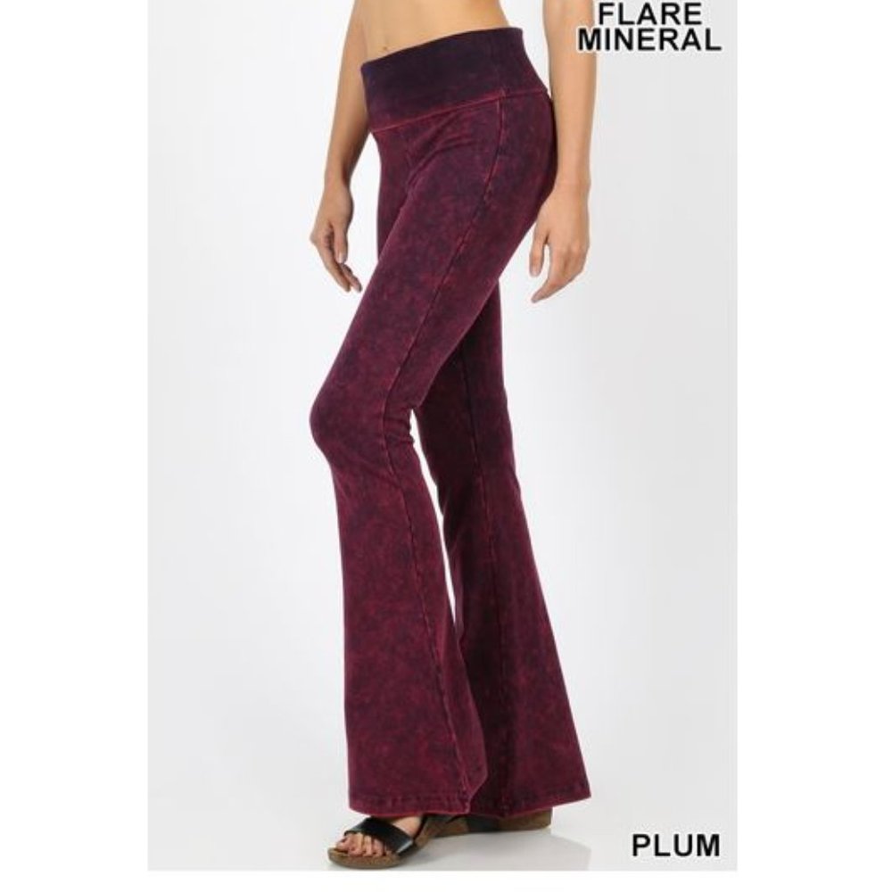 Zenana  | PLUM Mineral Flare Yoga Pants | Various